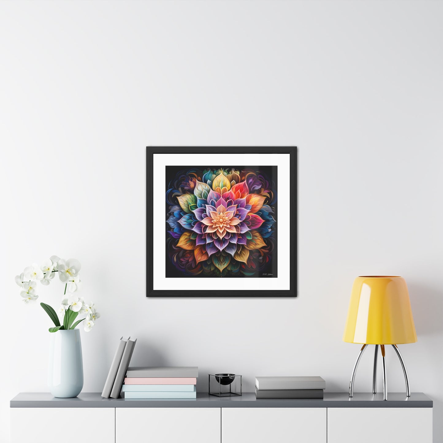 Lotus Mandala - Framed Fine Art Print