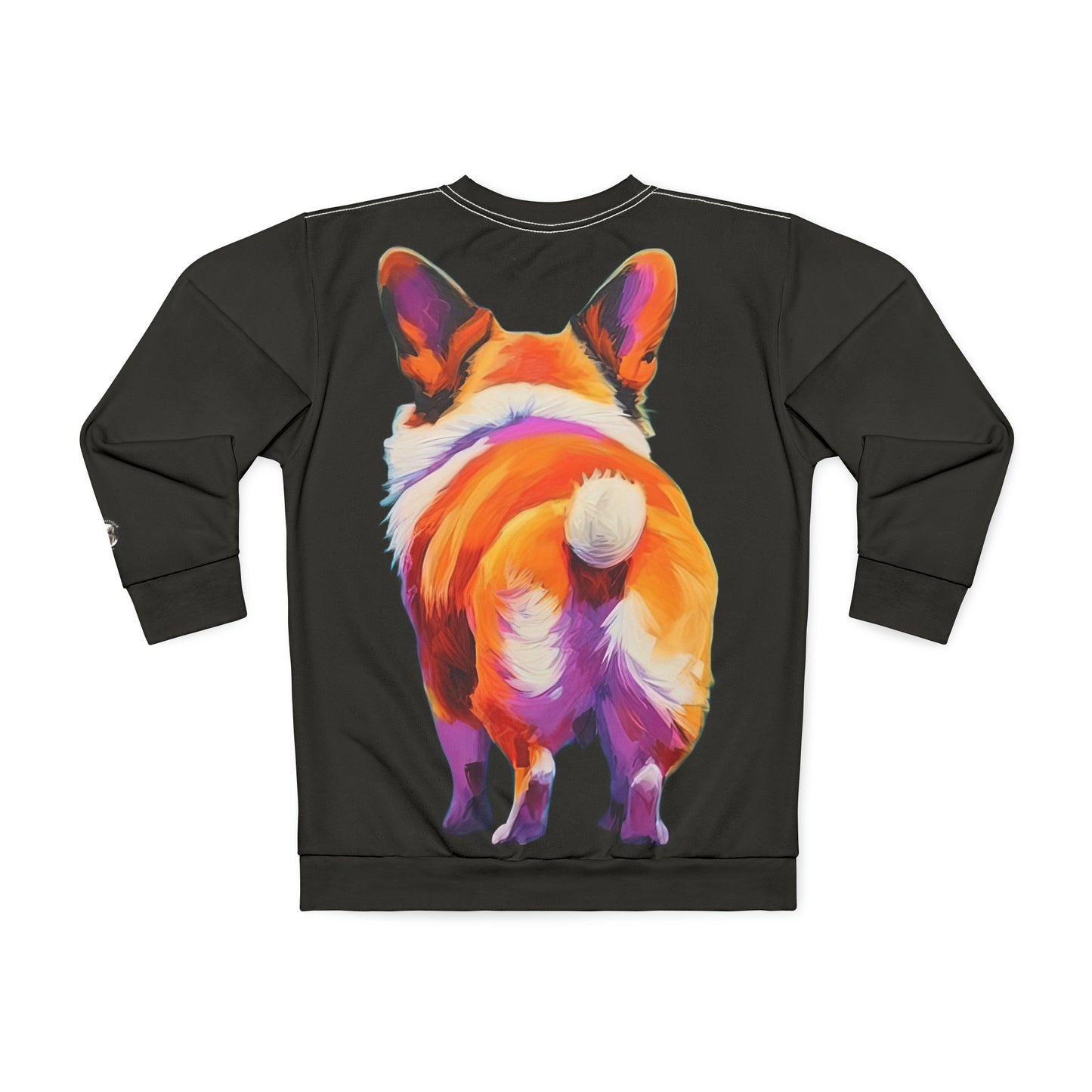 Corgi Butt in Black - Artistic Sweatshirt