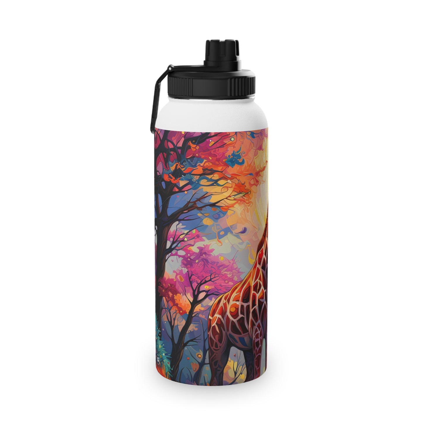 Giraffe Sunrise - Water Bottle