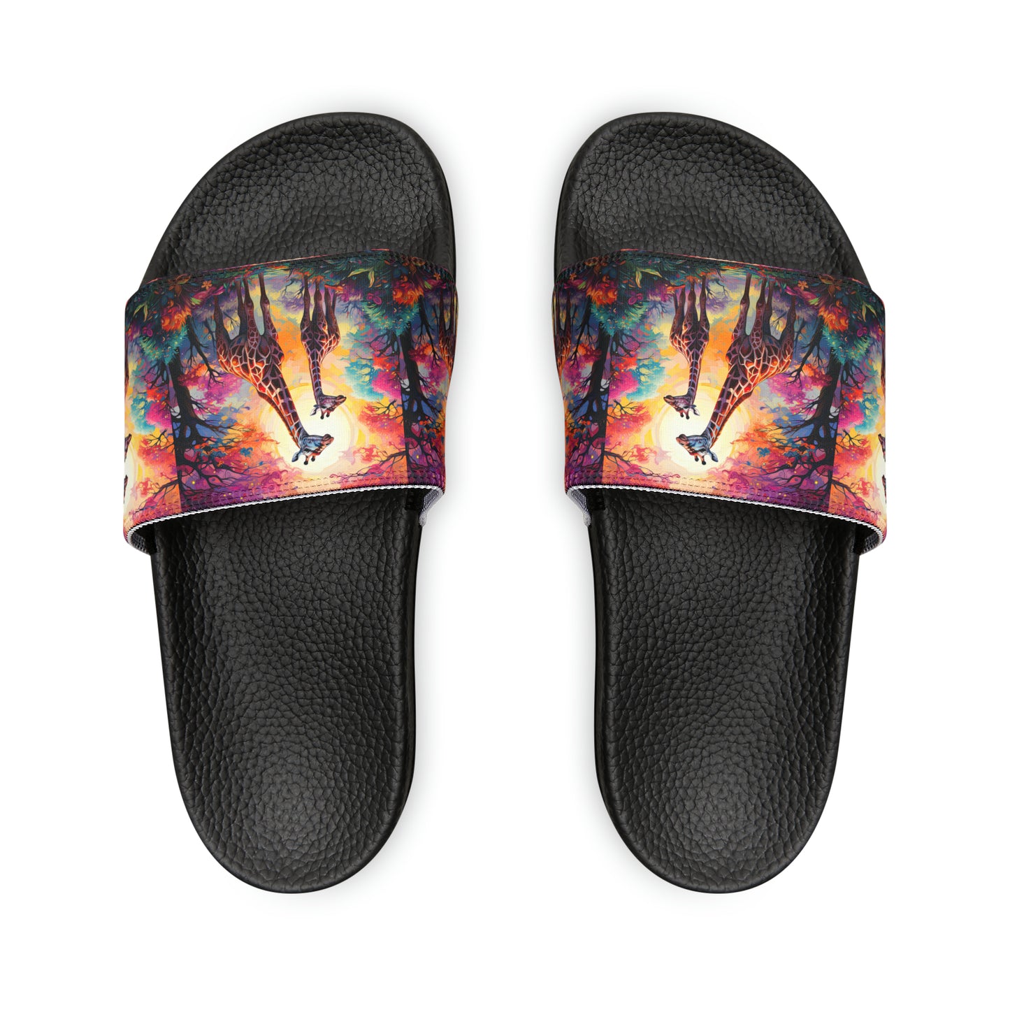 Giraffe Sunrise - Men's Slides