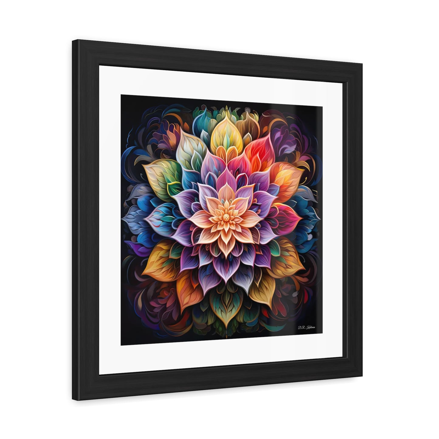 Lotus Mandala - Framed Fine Art Print