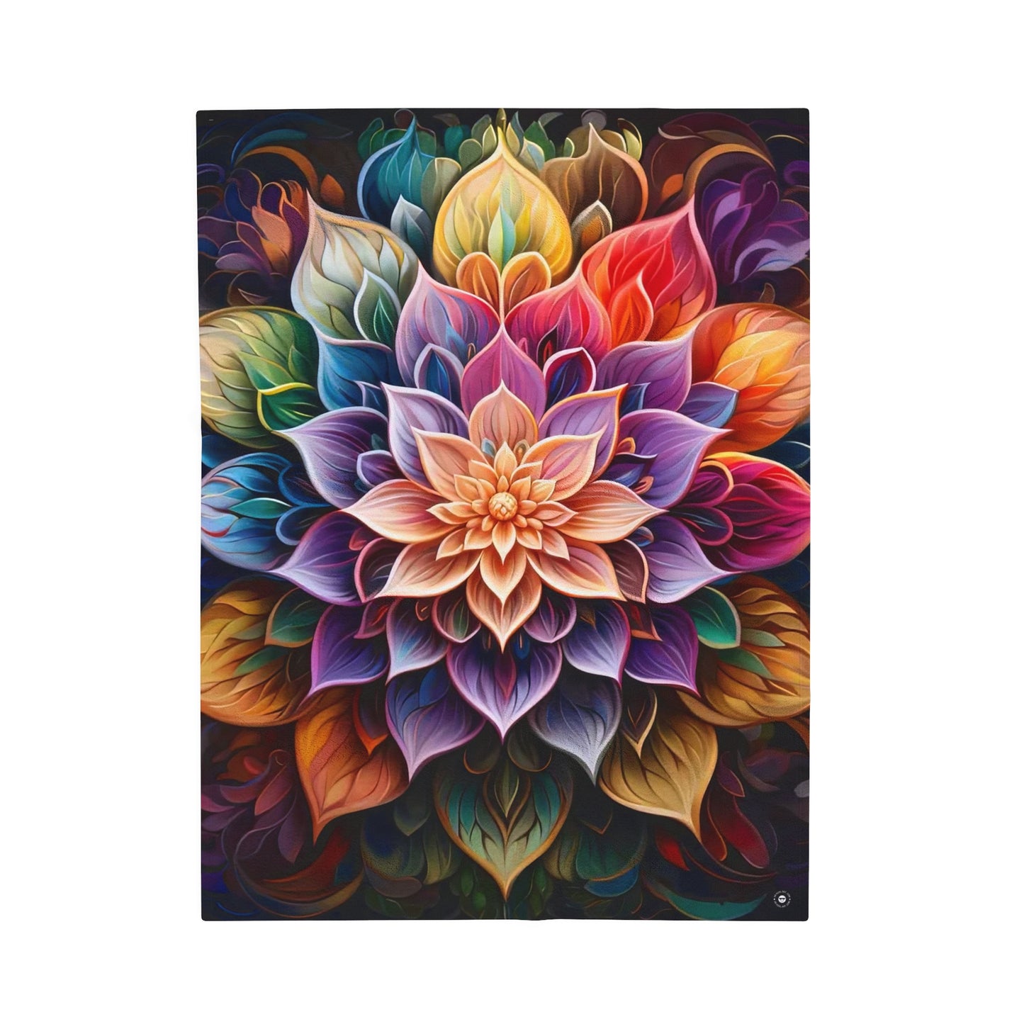 Lotus Mandala - Artsy Throw Blanket