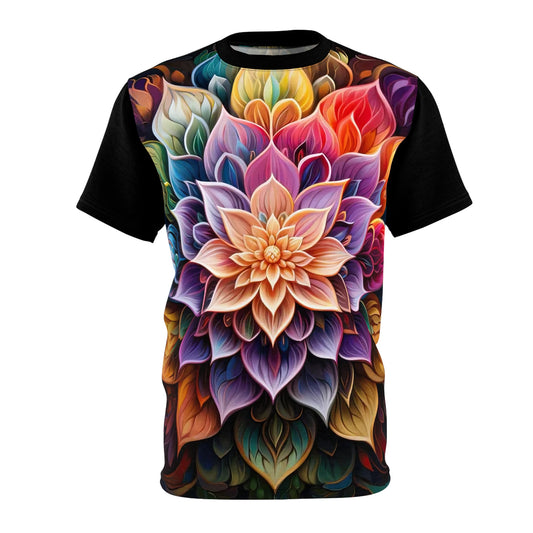 Lotus Mandala in Black - Fashion Tee