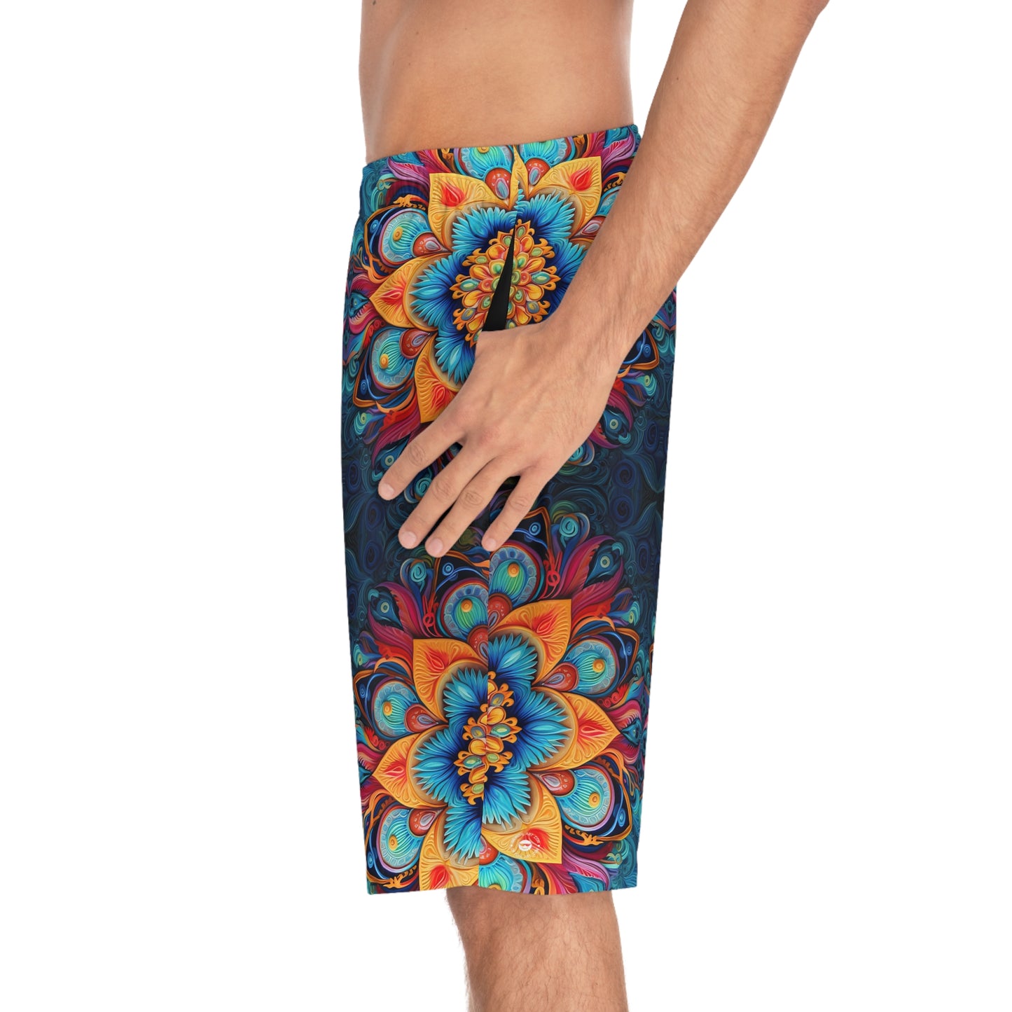 Floral Mandala - Artistic Board Shorts