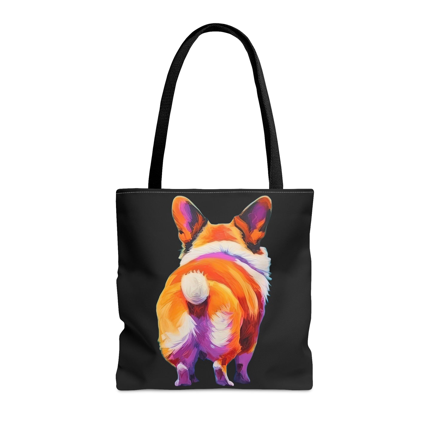 Corgi Butt in Black - Artistic Tote Bag