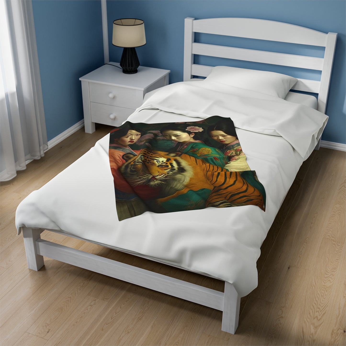 Tiger Girls - Artsy Throw Blanket