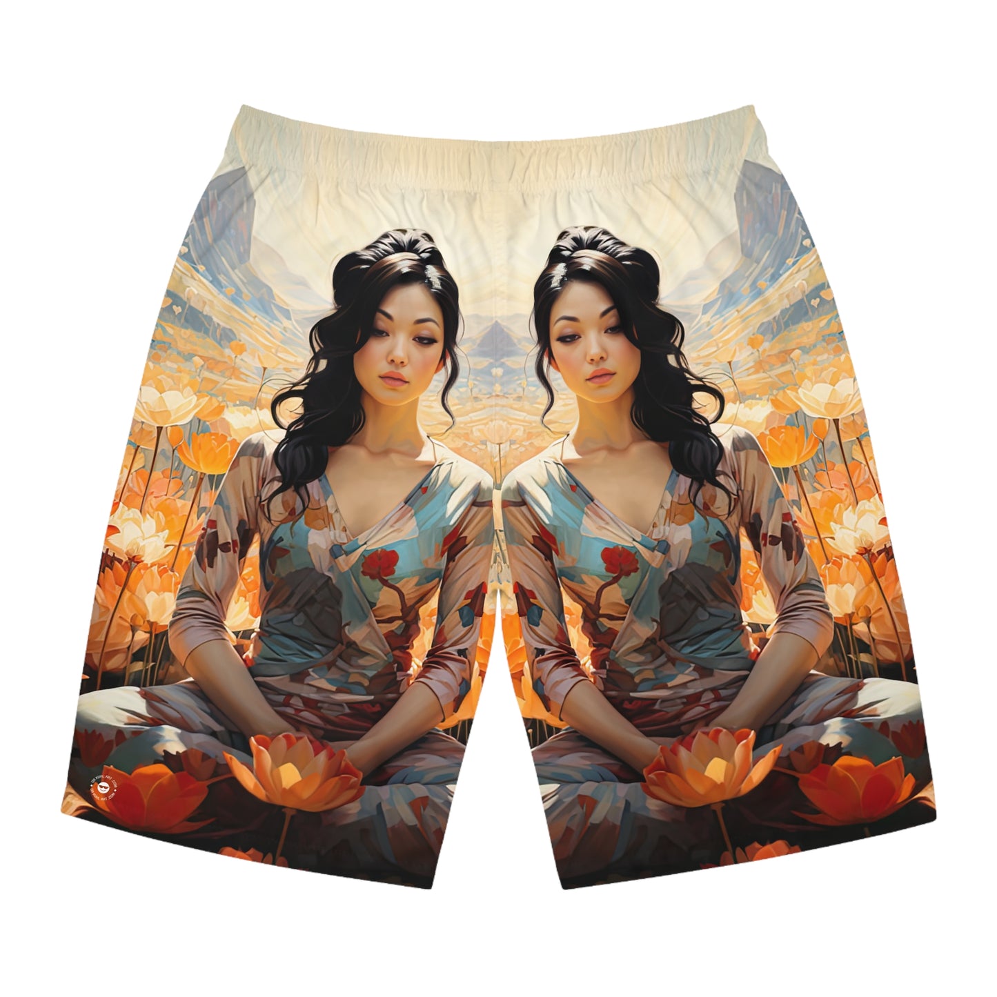 Enlotusment - Artistic Board Shorts