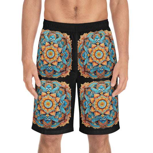 Winged Mandala - Artistic Board Shorts