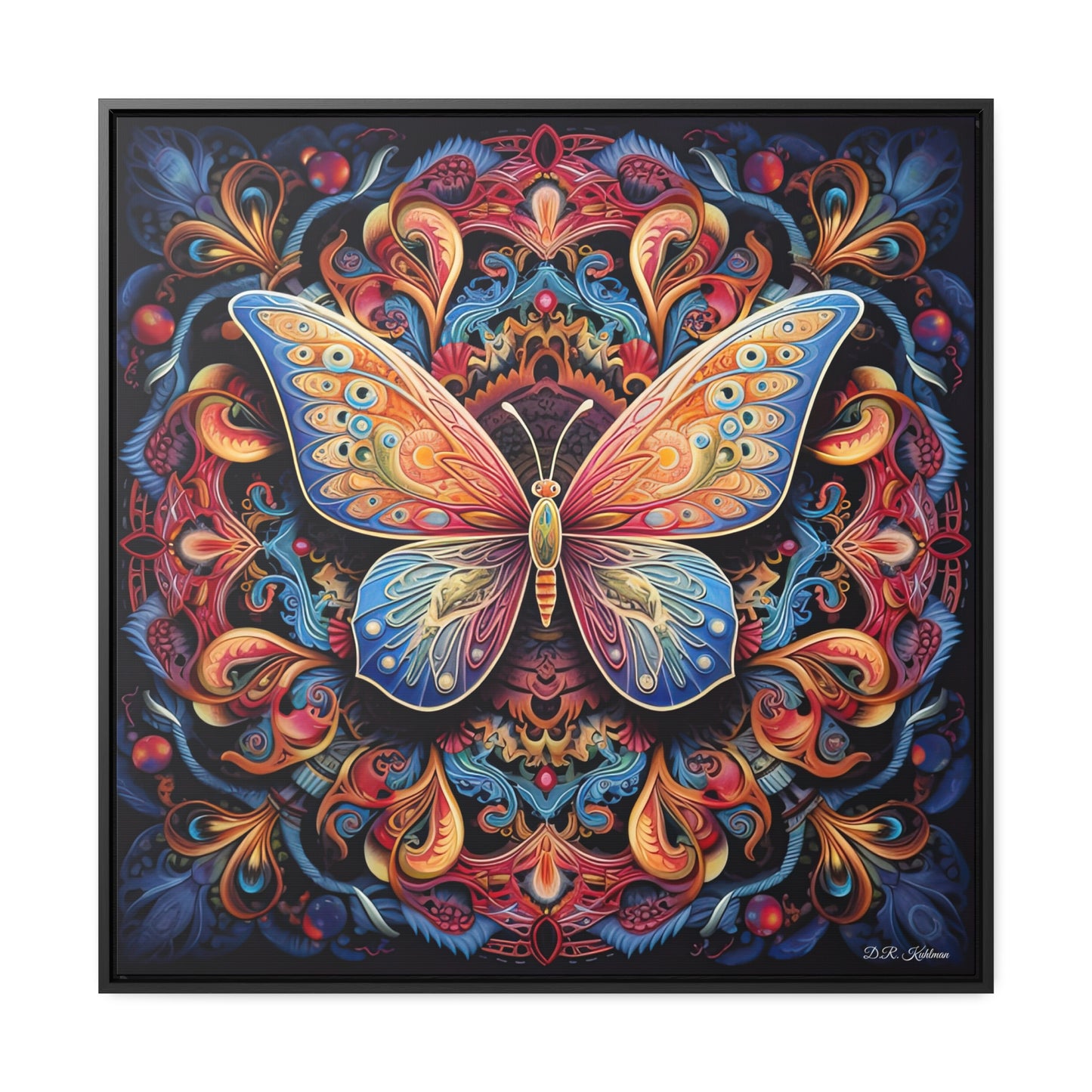 Butterfly Mandala on Canvas