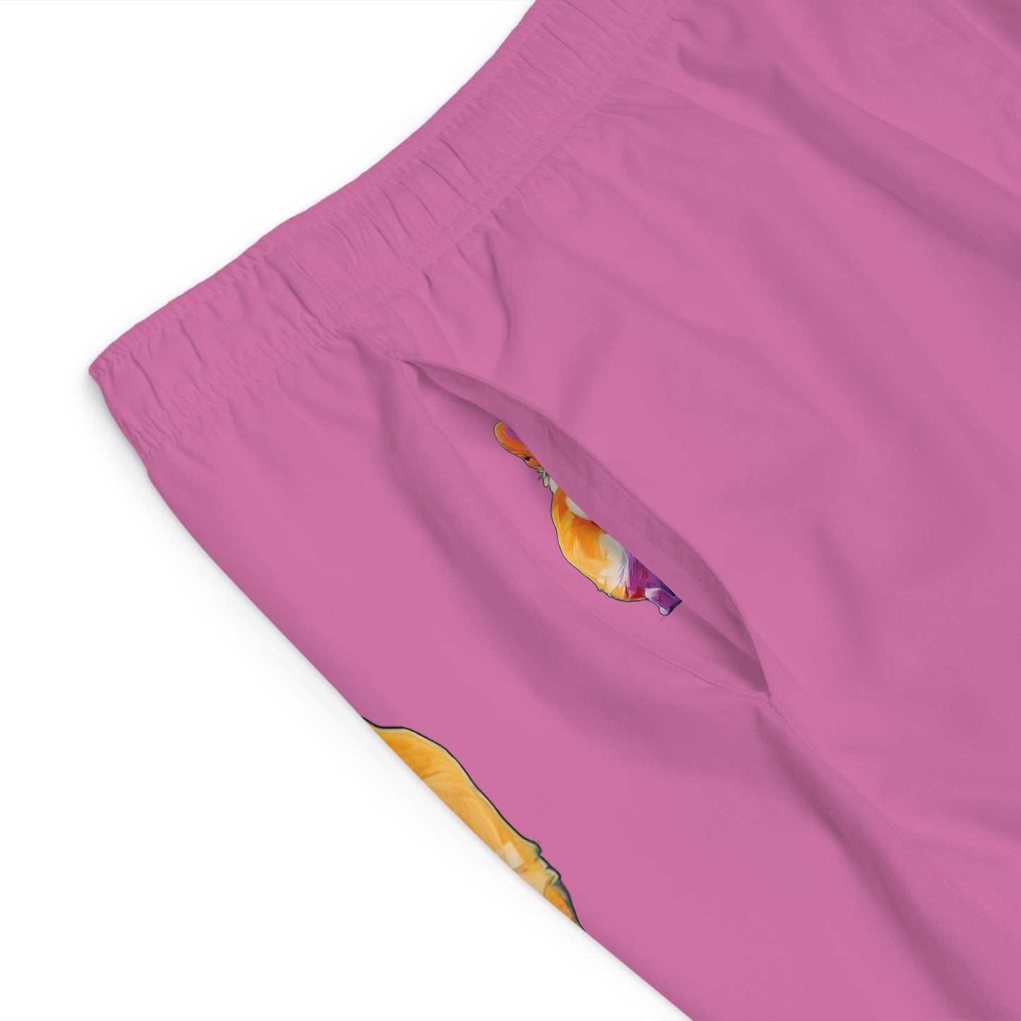 Corgi Butt in Pink - Artistic Board Shorts