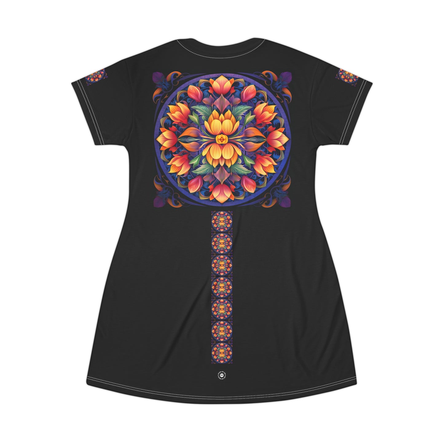 Tulip Mandala Trail - Artsy T-Shirt Dress