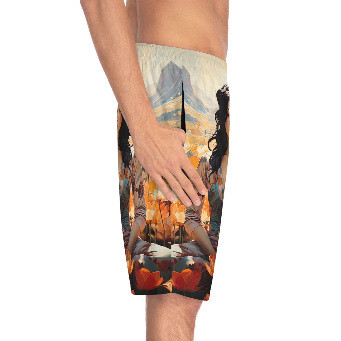 Enlotusment - Artistic Board Shorts