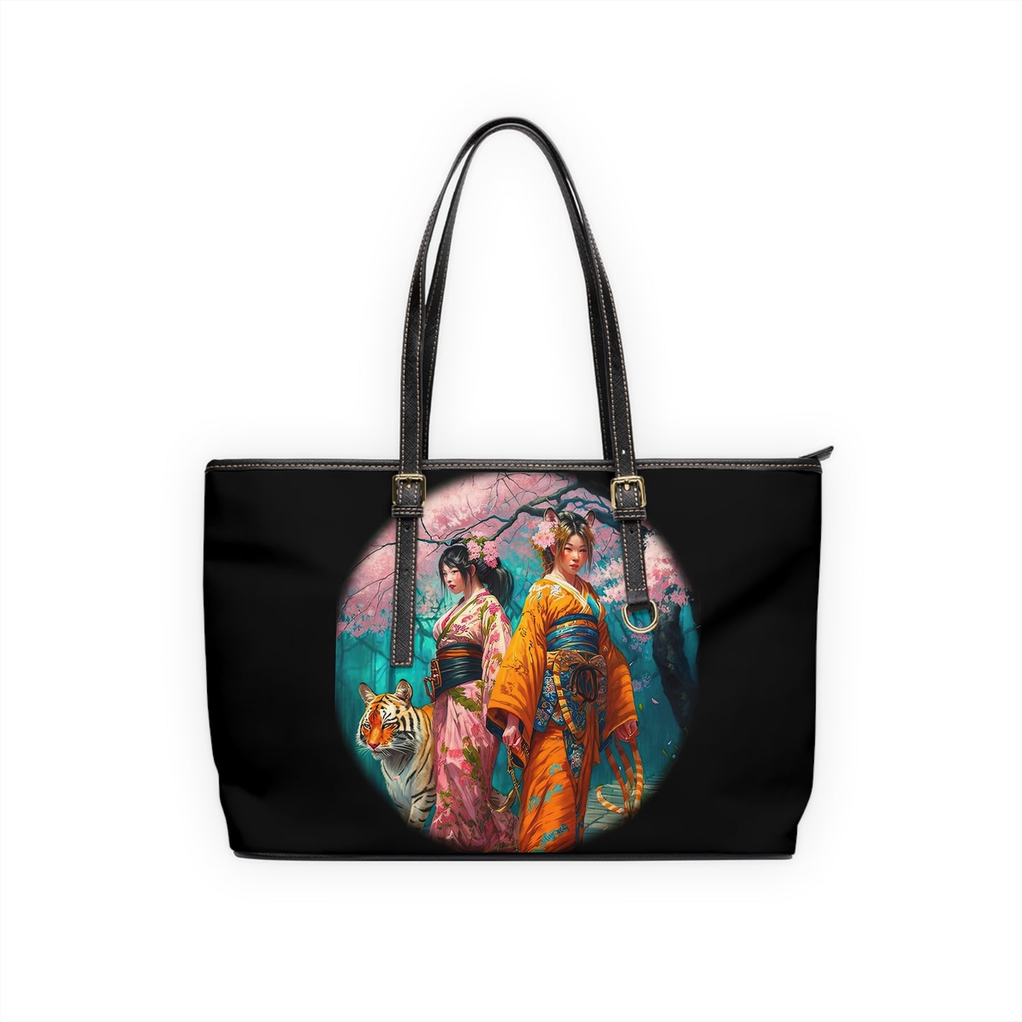 Cherry Blossom Tiger Geishas - Big Bag