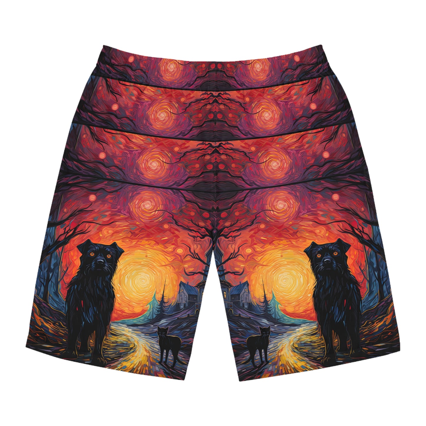 Scary Night - Artistic Board Shorts