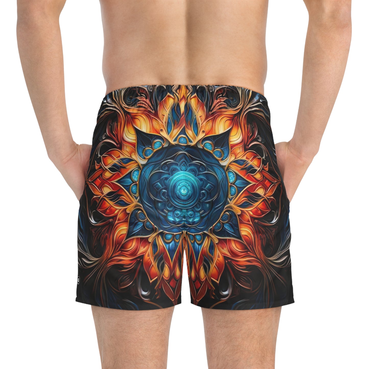 Fire and Ice - Artsy Swim Trunks