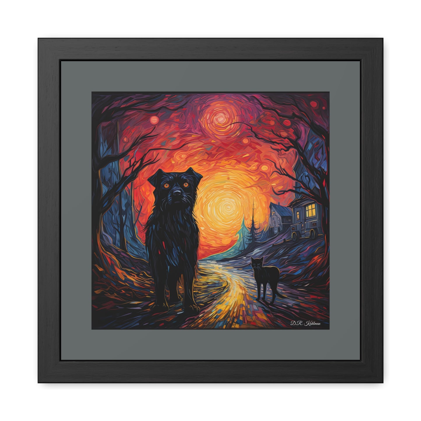 Scary Night - Framed Fine Art Print