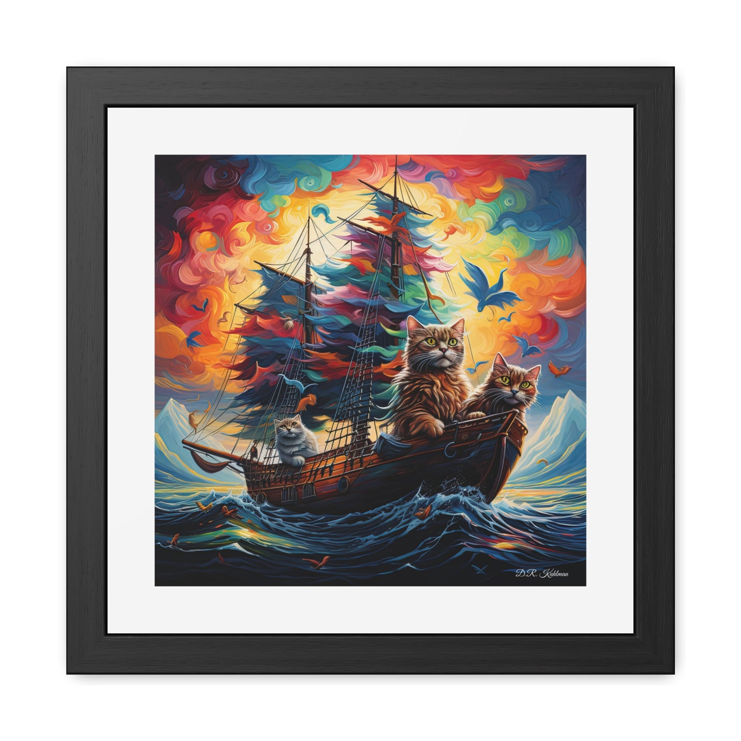 Sea Cats - Framed Fine Art Print