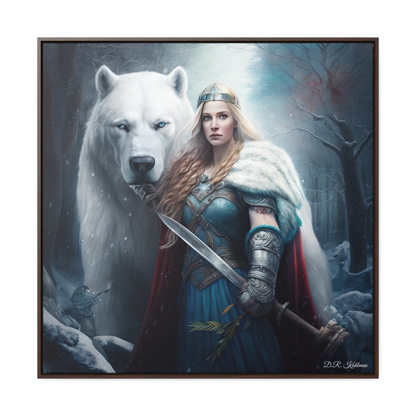 Polar Bear Baroness on Canvas