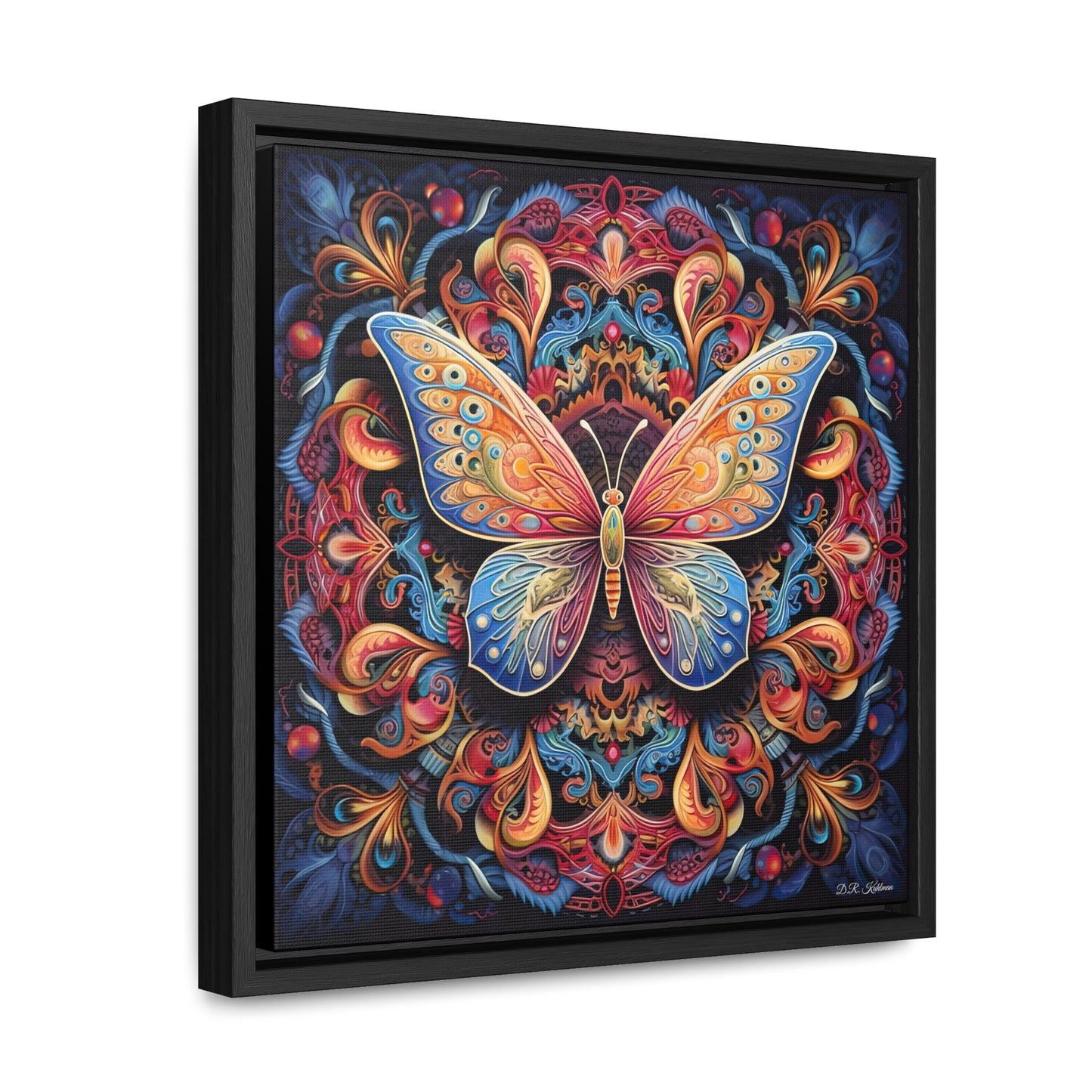 Butterfly Mandala on Canvas