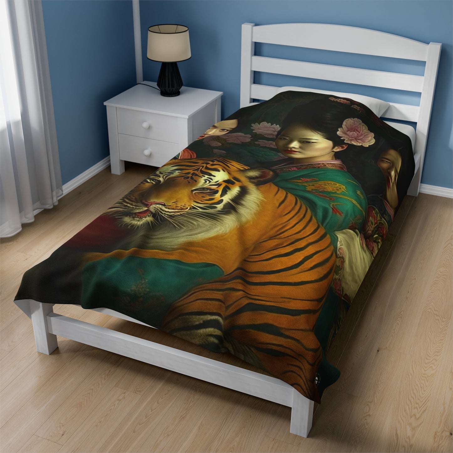 Tiger Girls - Artsy Throw Blanket