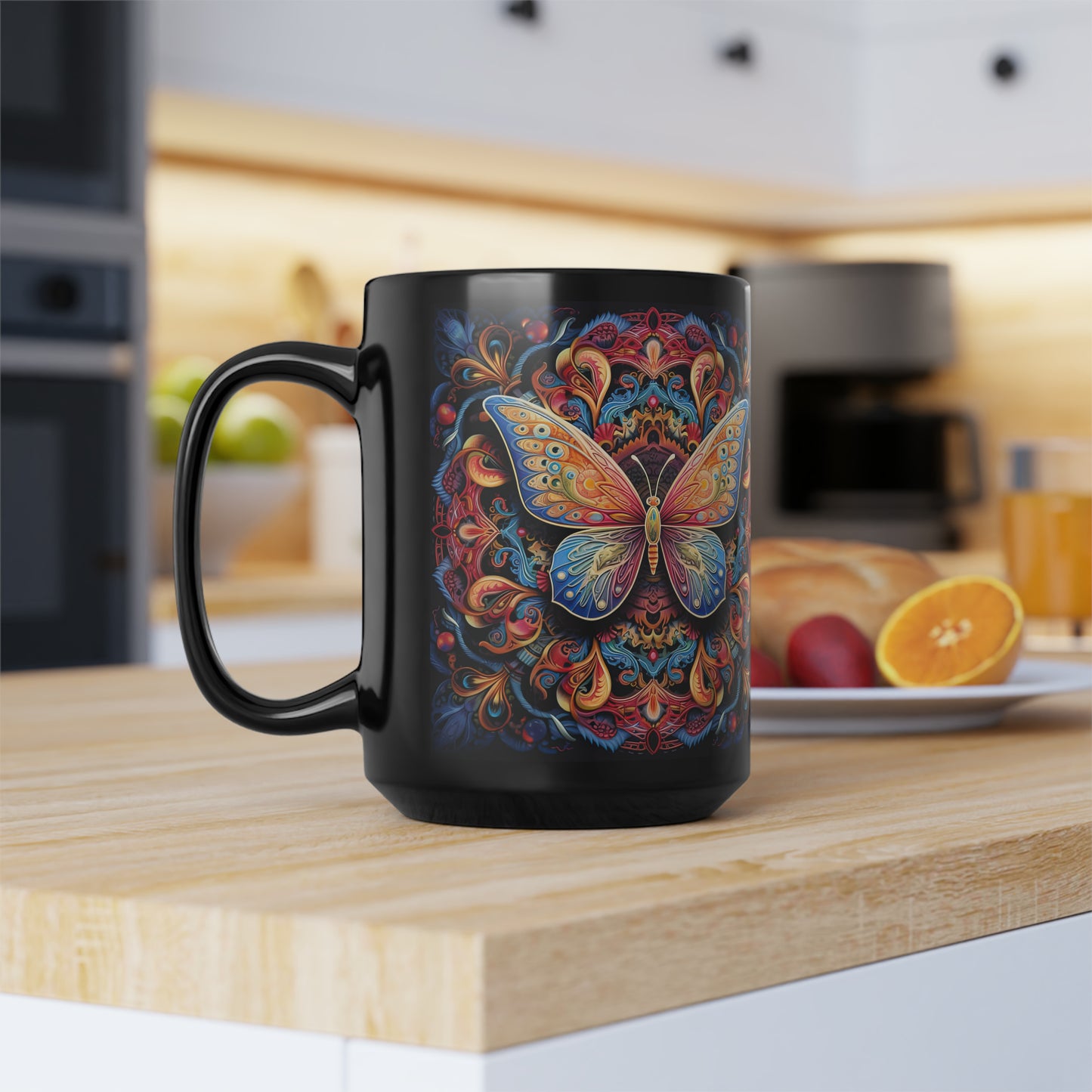 Butterfly Mandala - Mug Art