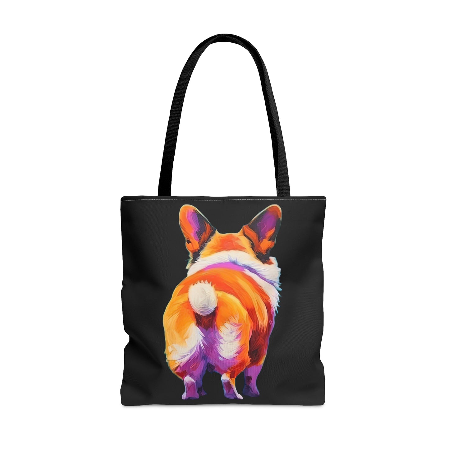 Corgi Butt in Black - Artistic Tote Bag