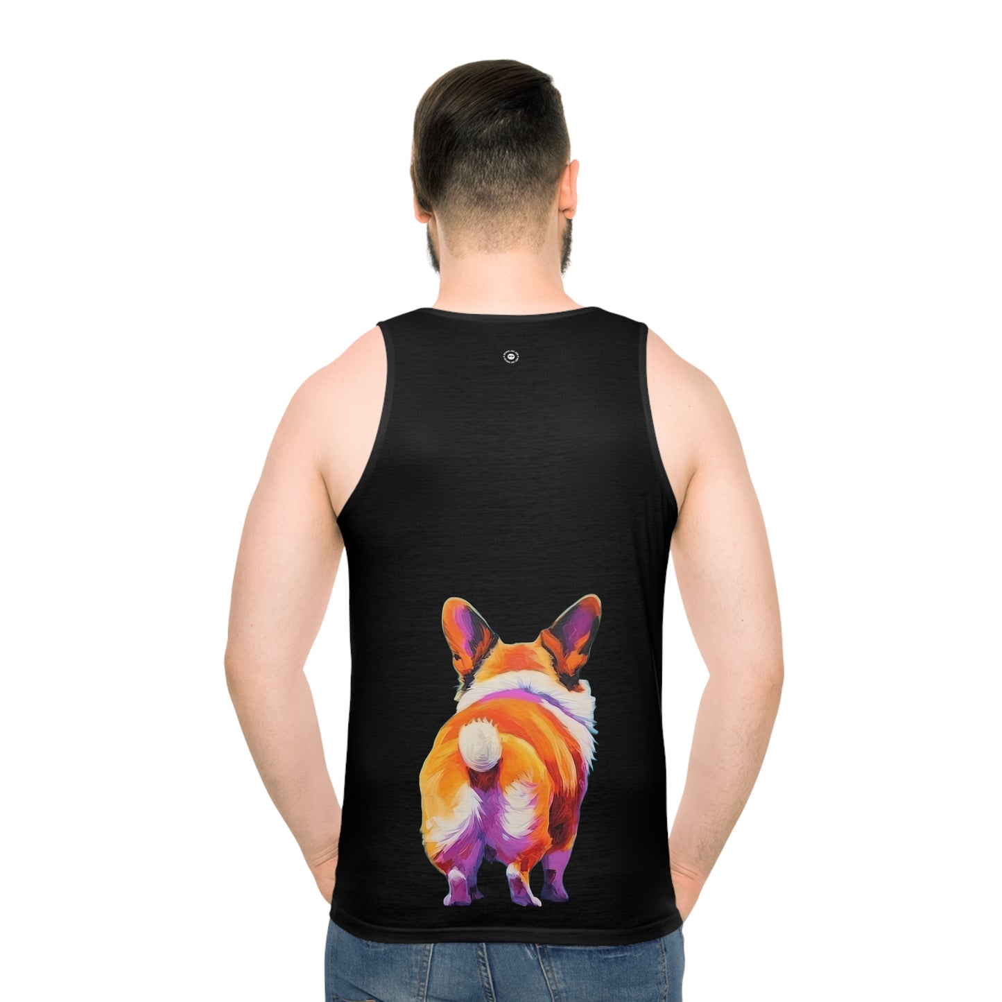 Corgi Butt in Black - Tank Top