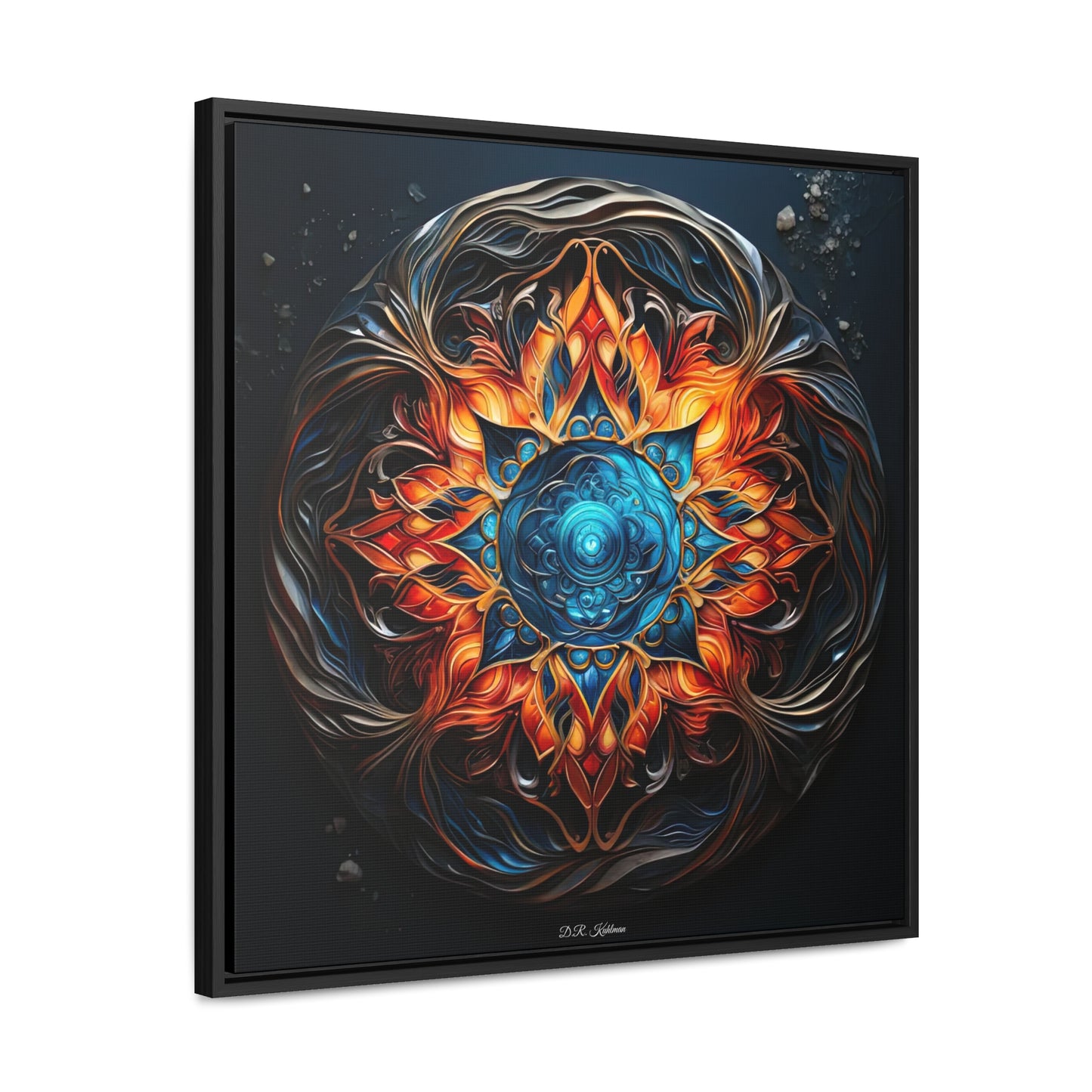 Fire and Ice on Canvas