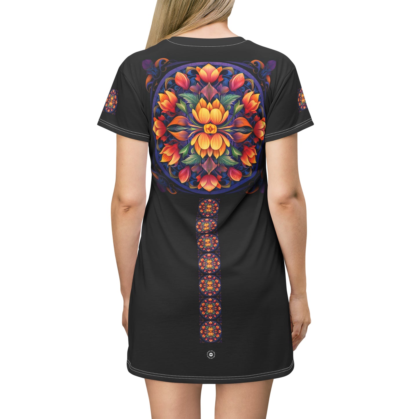 Tulip Mandala Trail - Artsy T-Shirt Dress