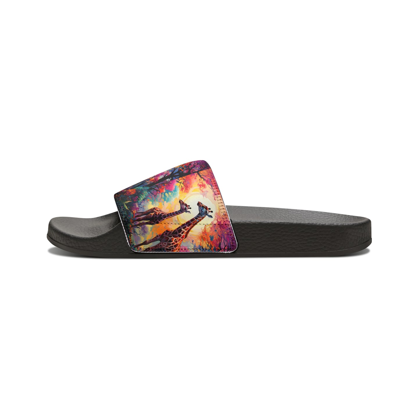 Giraffe Sunrise - Men's Slides