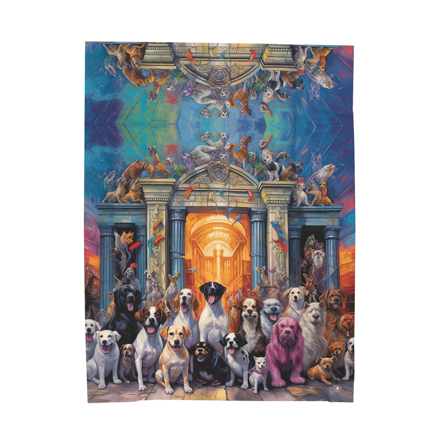 Welcome to the Pearly Gates - Artsy Throw Blanket