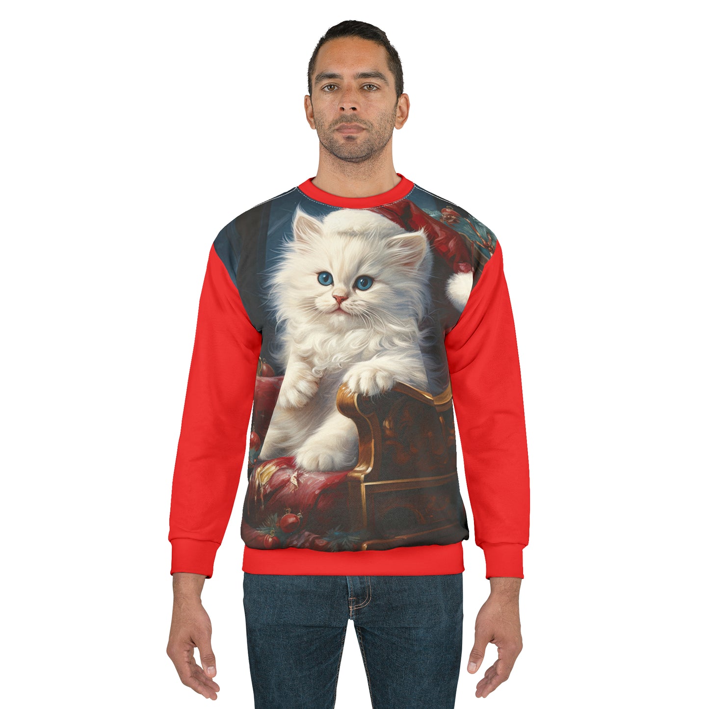 Christmas Kitty - Artistic Sweatshirt