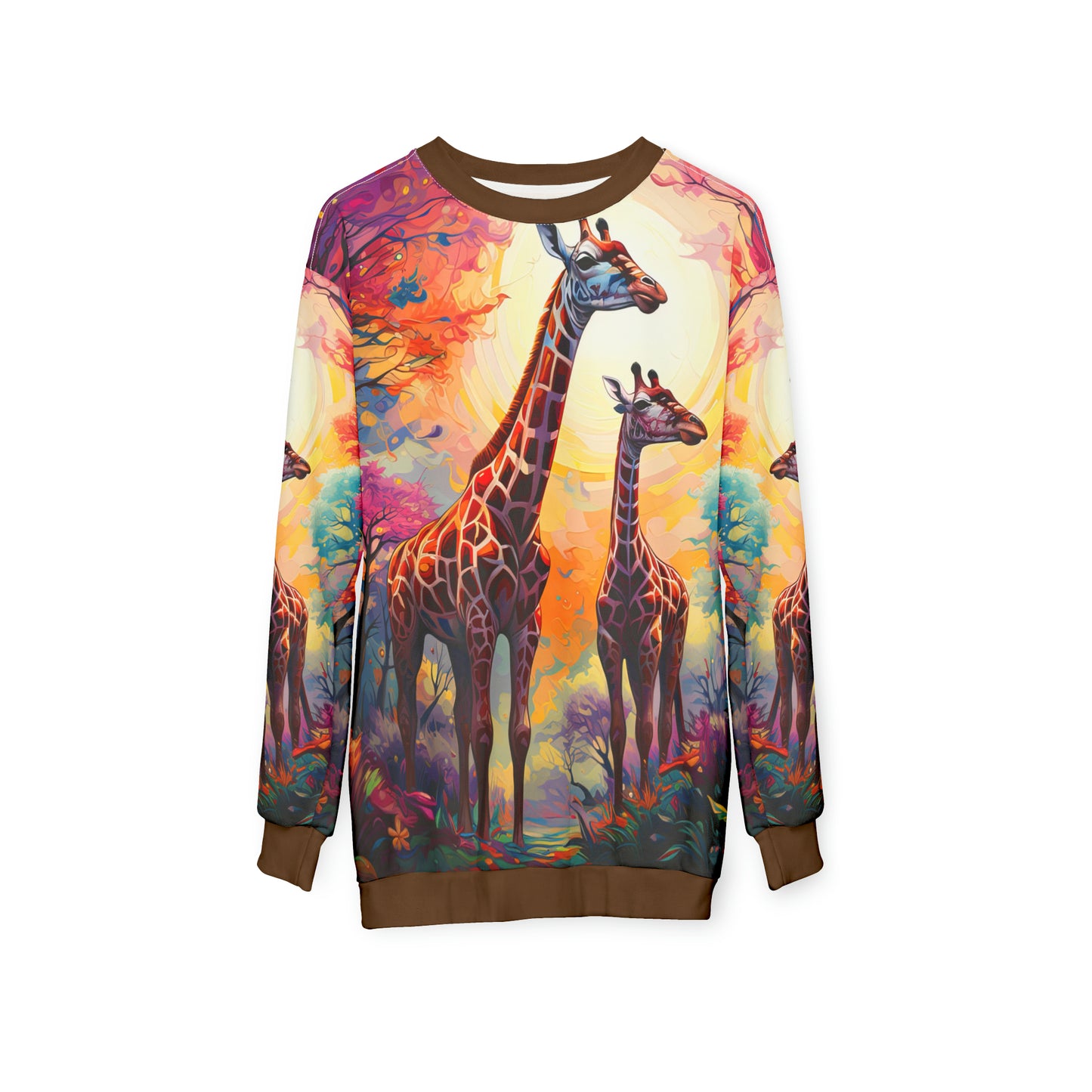 Giraffe Sunrise - Artistic Sweatshirt