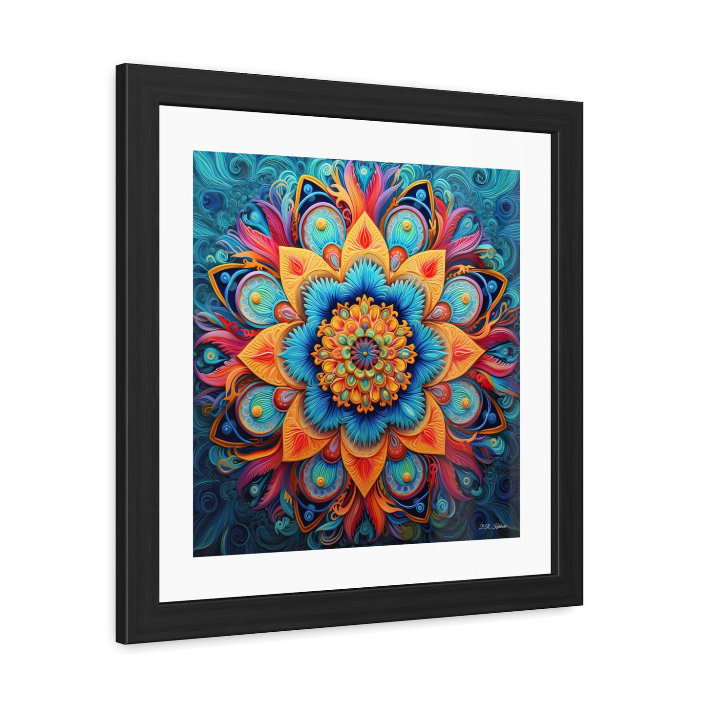 Floral Mandala - Framed Fine Art Print