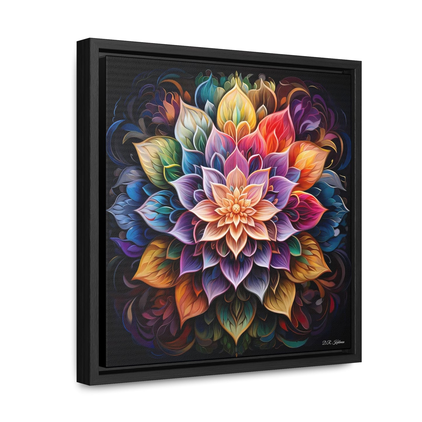 Lotus Mandala on Canvas