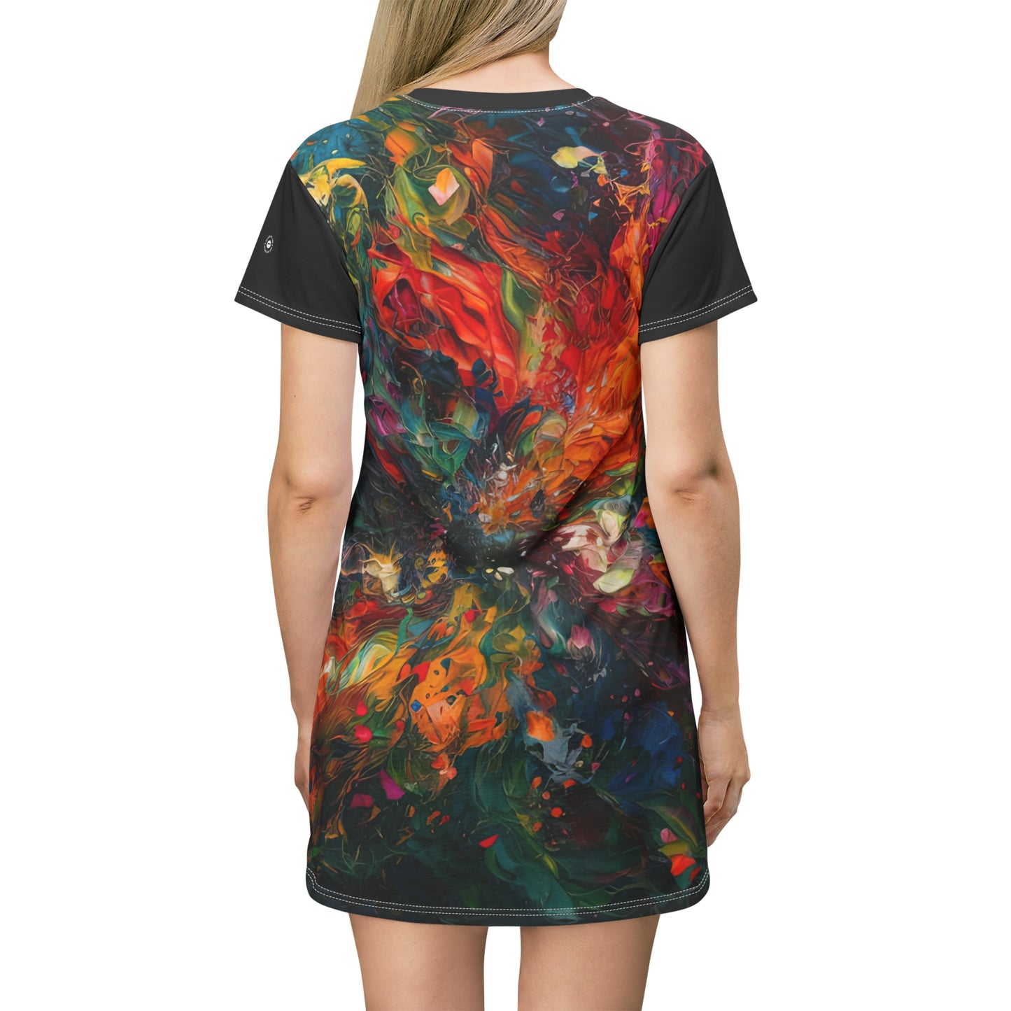 Colorized Dark Energy - Artsy T-Shirt Dress