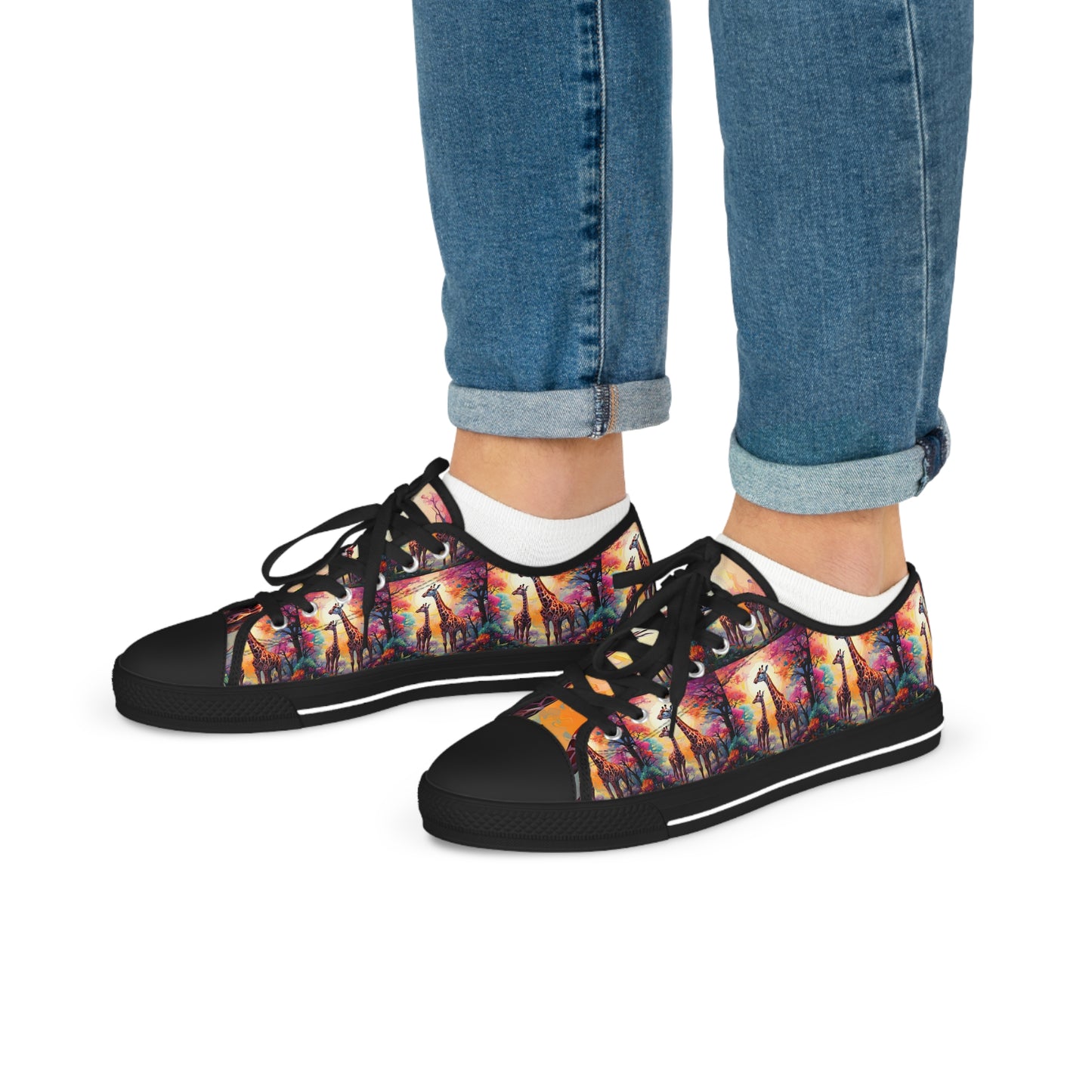 Giraffe Sunrise - Men's Sneakers