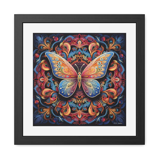 Butterfly Mandala - Framed Fine Art Print