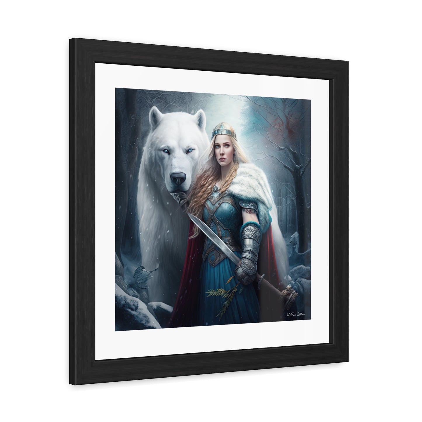 Polar Bear Baroness - Framed Fine Art Print