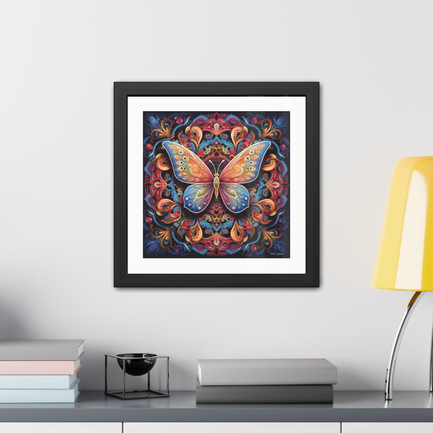 Butterfly Mandala - Framed Fine Art Print