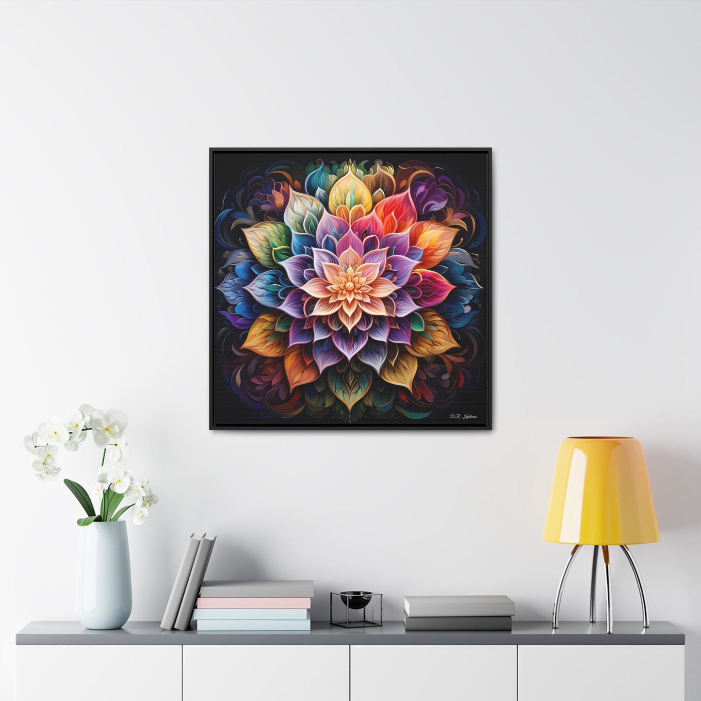 Lotus Mandala on Canvas