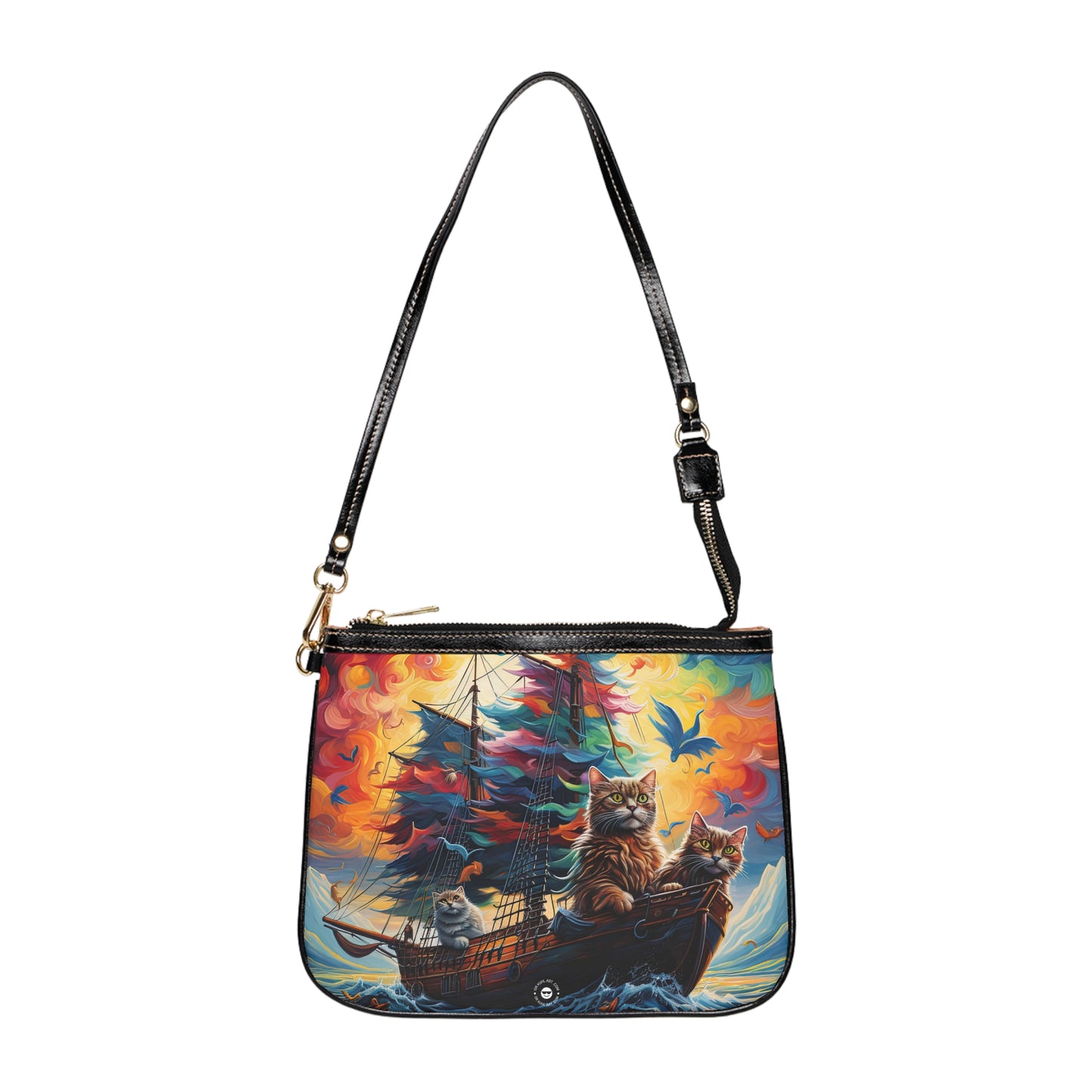 Sea Cats - Small Purse