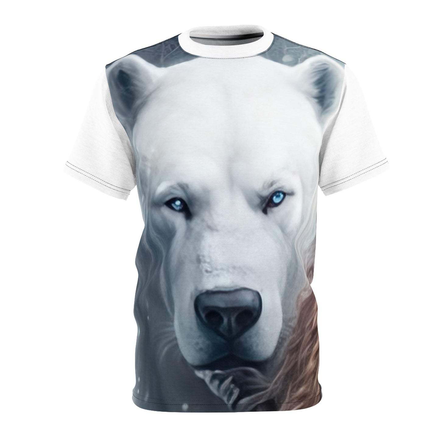 Polar Bear Stare in White - Fashion Tee