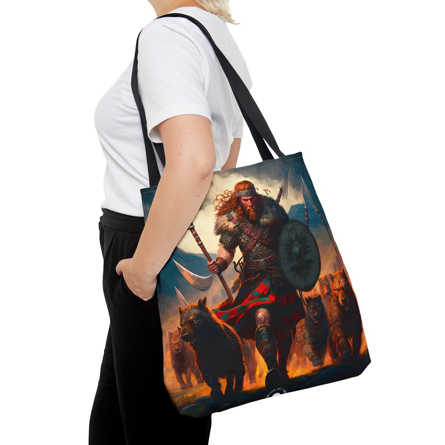 Scottish Battle Dog Pack - Artistic Tote Bag