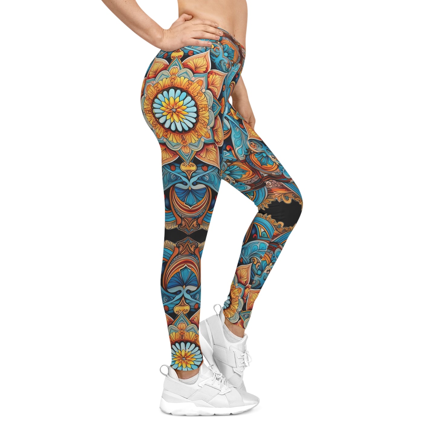 Winged Mandala - Artistic Leggings