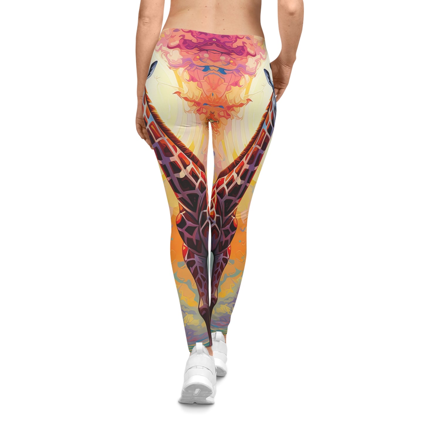 Giraffe Sunrise - Artistic Leggings