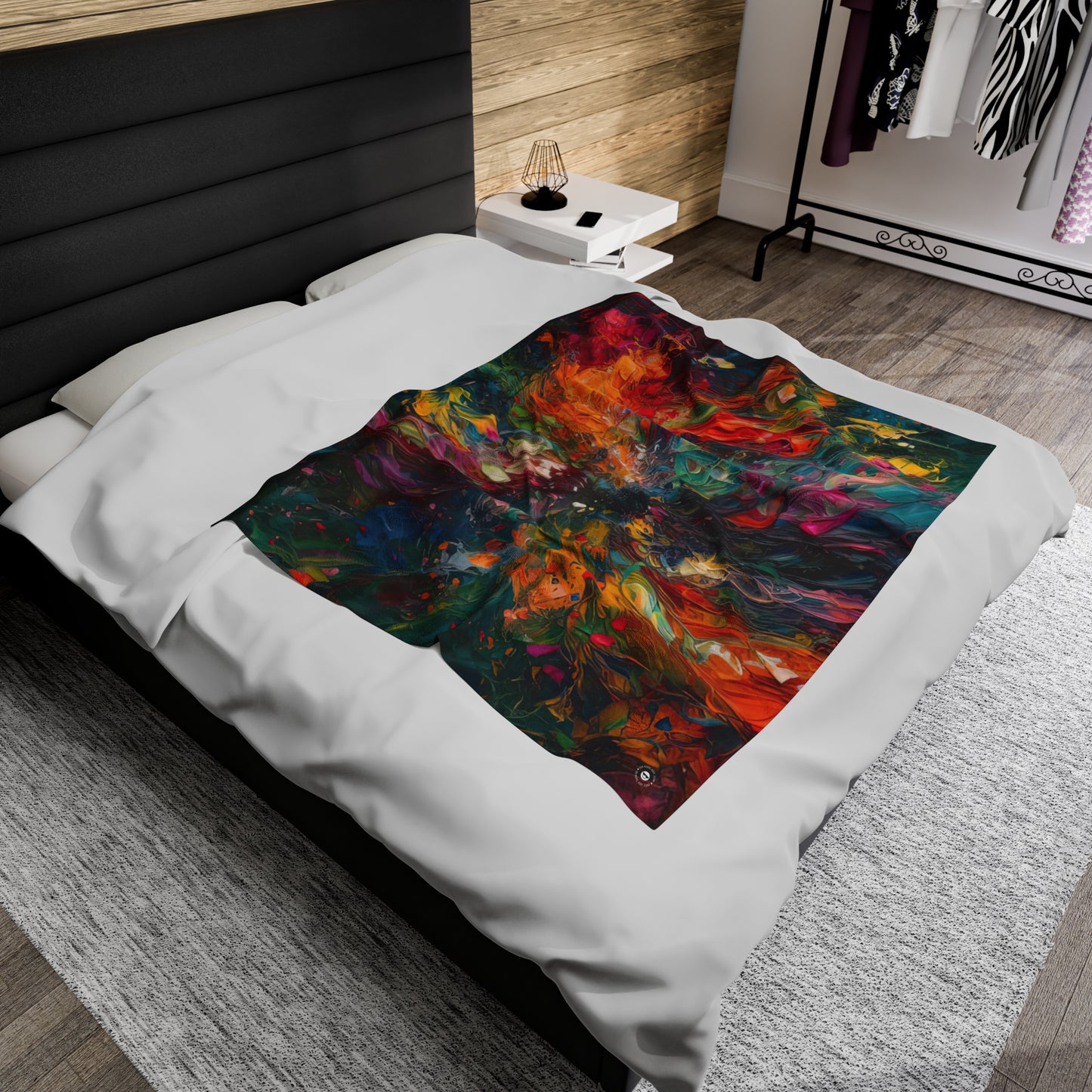 Colorized Dark Energy - Artsy Throw Blanket