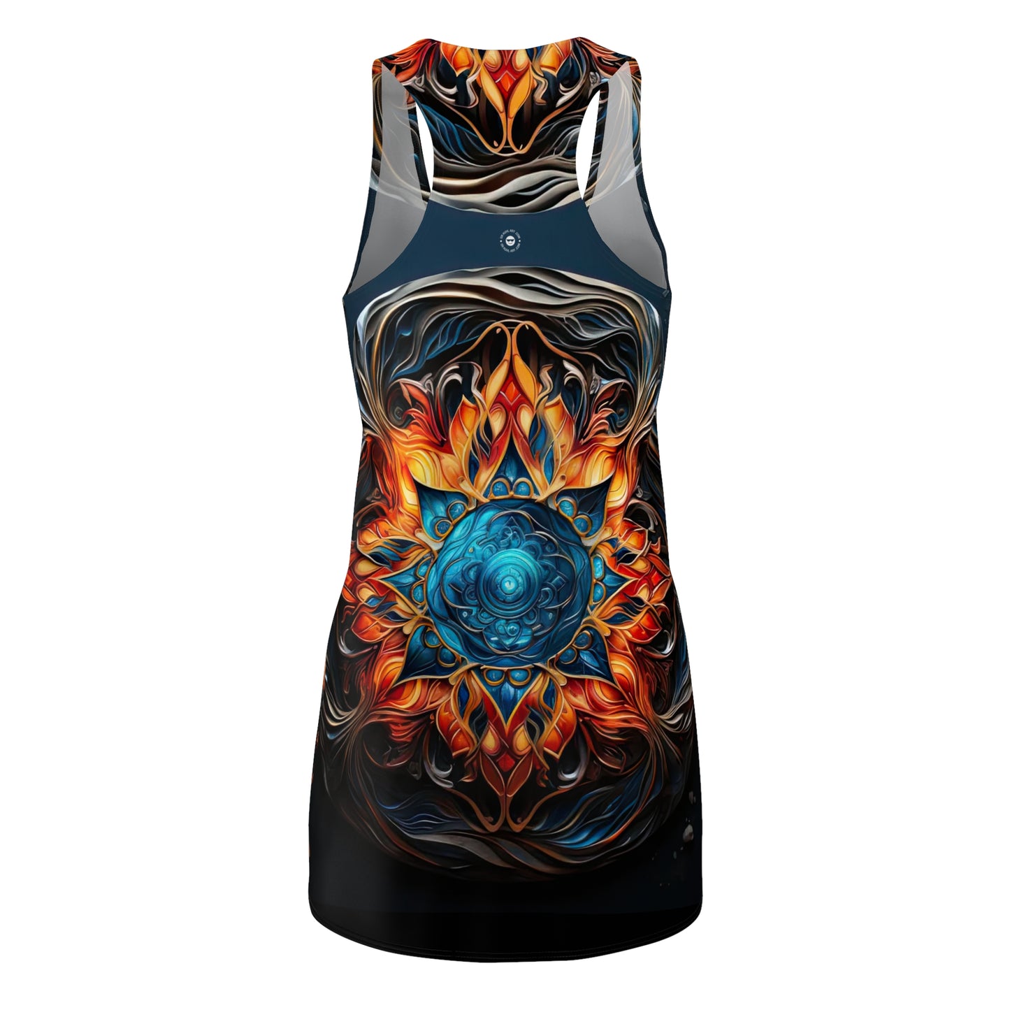 Fire and Ice - Artistic Racerback Dress