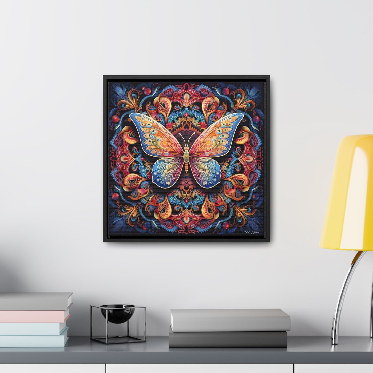 Butterfly Mandala on Canvas