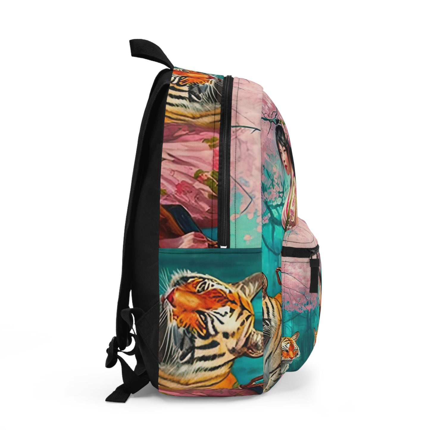 Cherry Blossom Tiger Geishas - Artsy Backpack